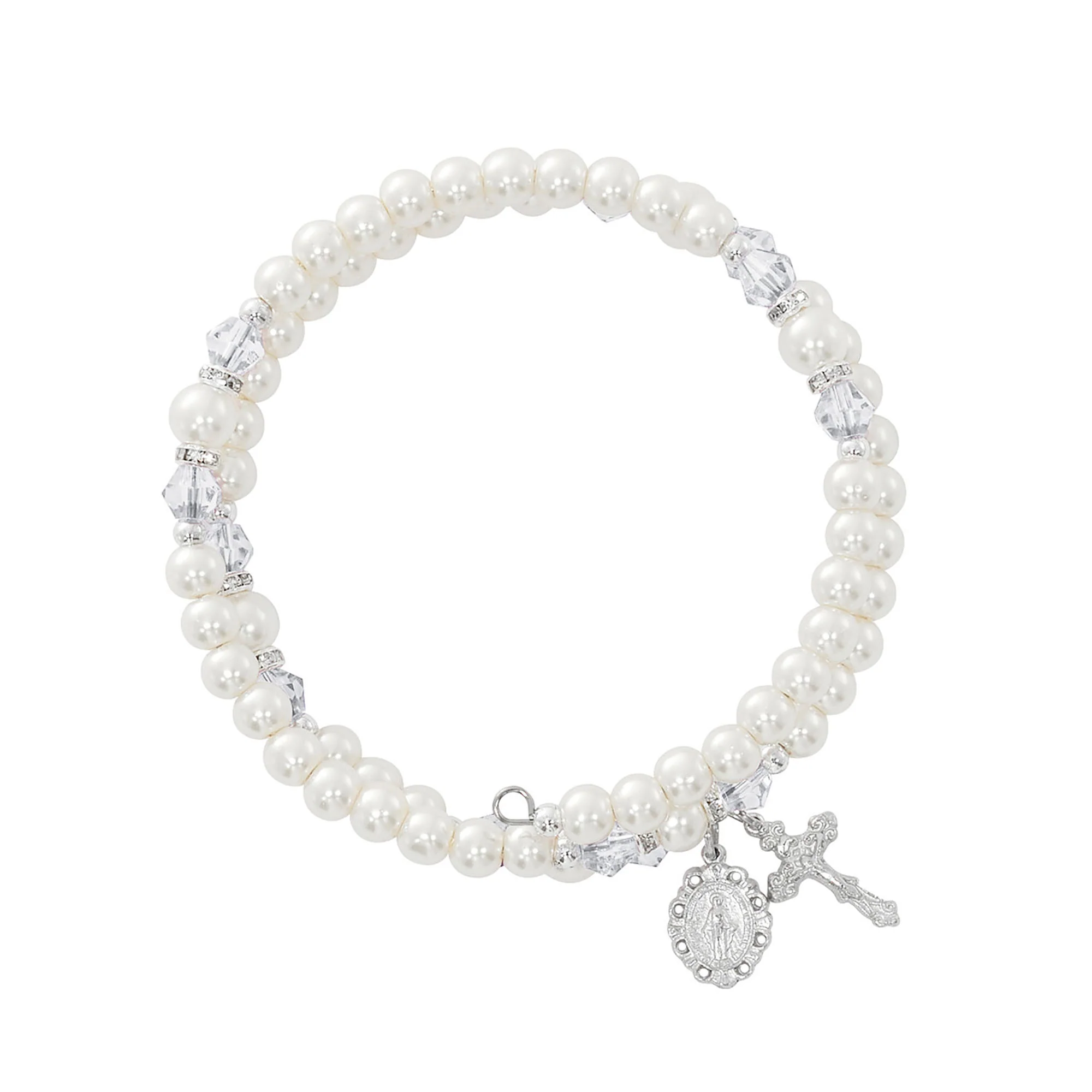 Birthstone & Pearl Rosary Wrap Bracelet - Multiple Birthstones - Image 3