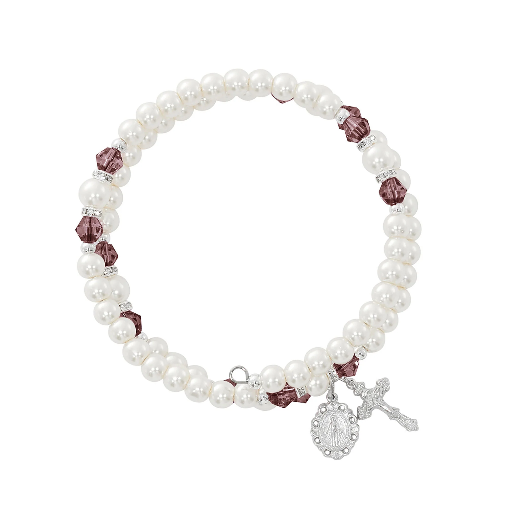 Birthstone & Pearl Rosary Wrap Bracelet - Multiple Birthstones - Image 8