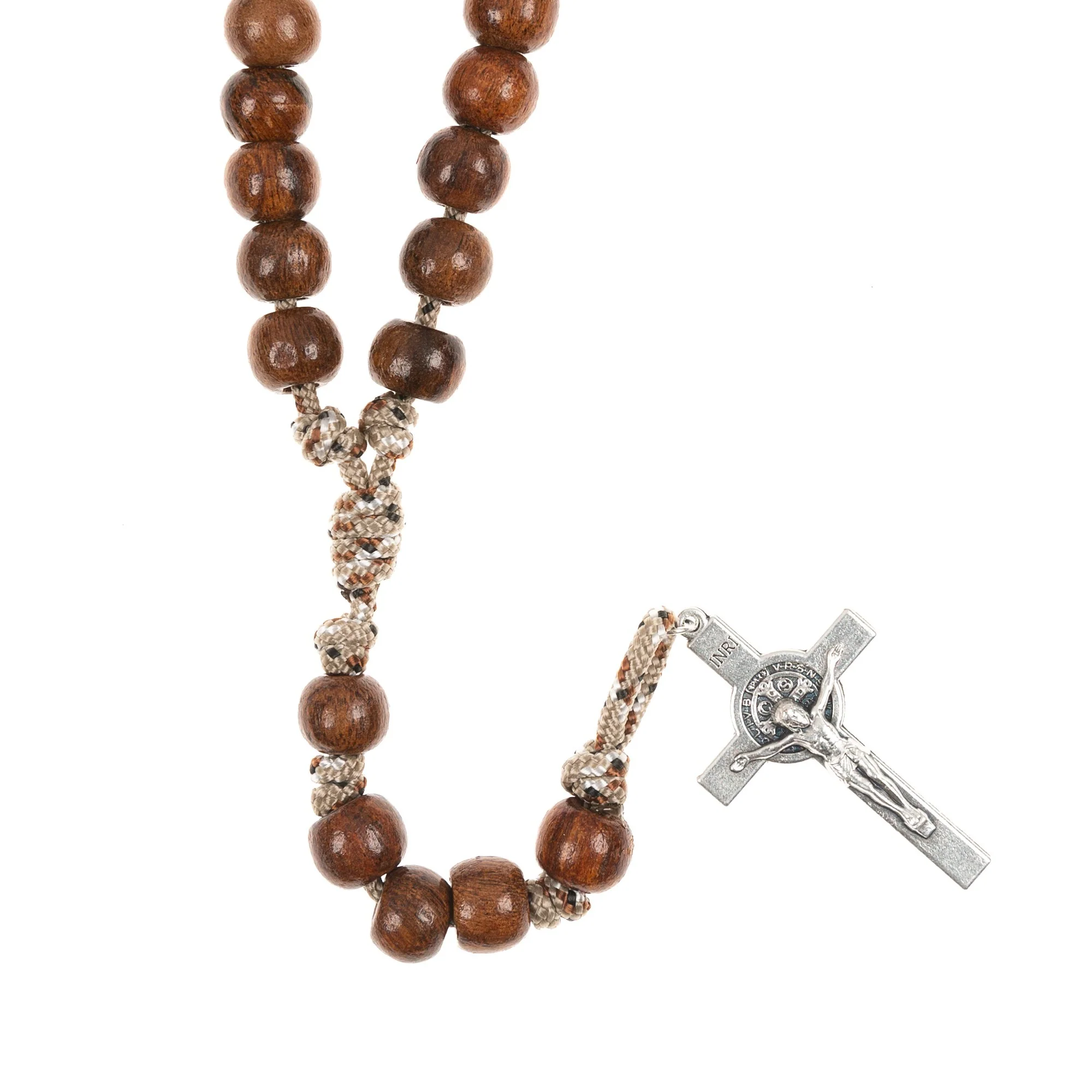 Desert Camo Paracord Rosary - Image 2