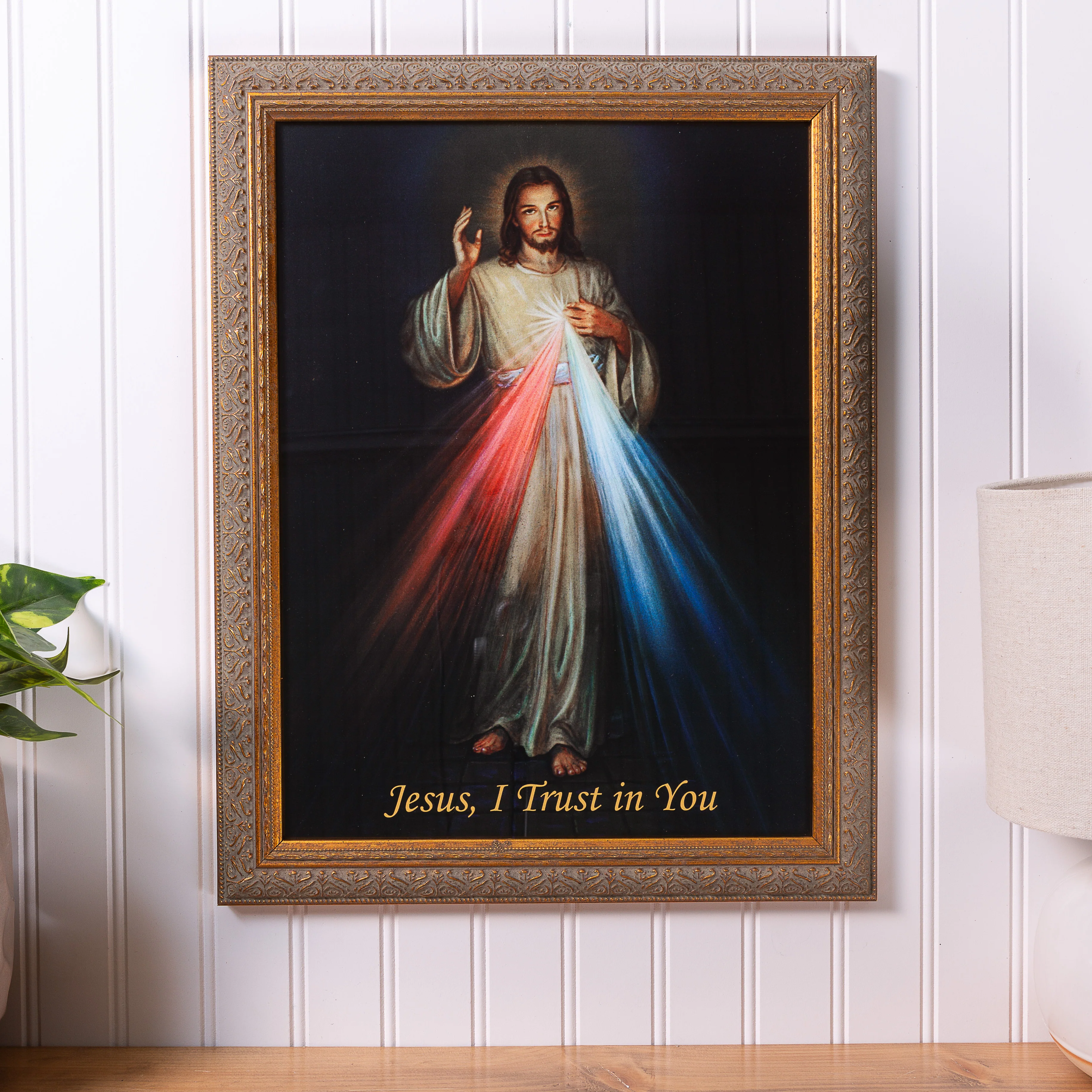 Divine Mercy with Gold Frame - Image 5