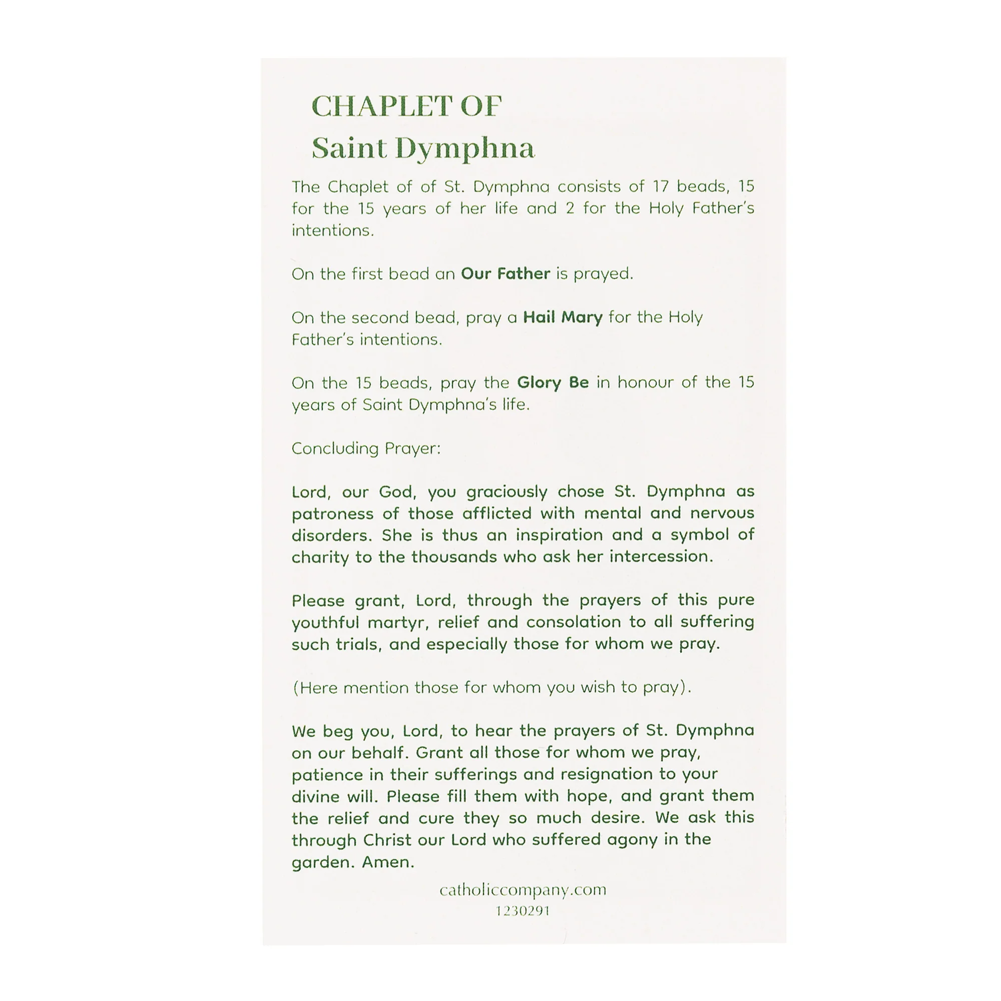 Jade & Aventurine Chaplet of St. Dymphna - Image 5