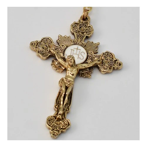 Miraculous Medal Gold Plated Rosary - Image 2