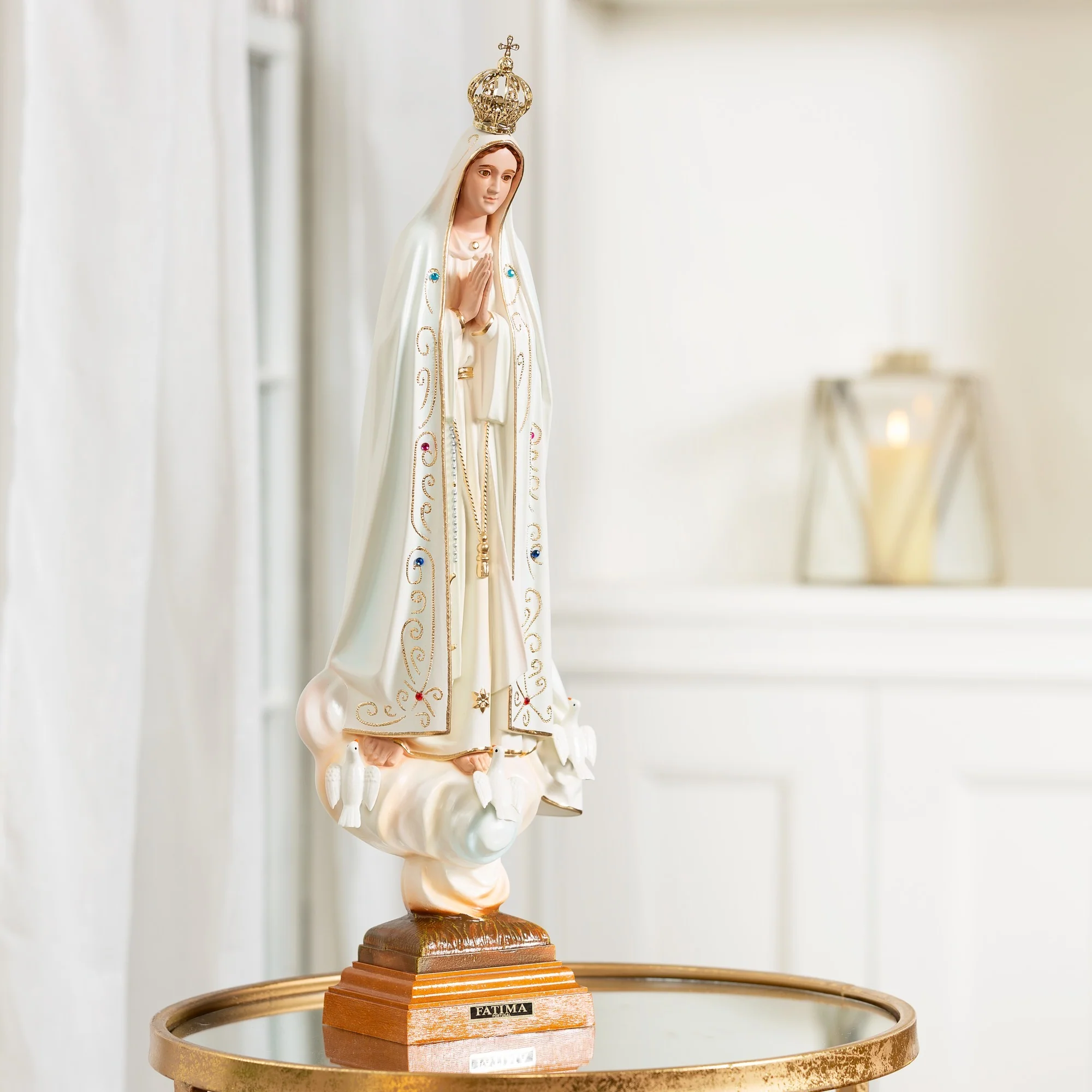 Our Lady of Fatima 20" Statue - Image 2