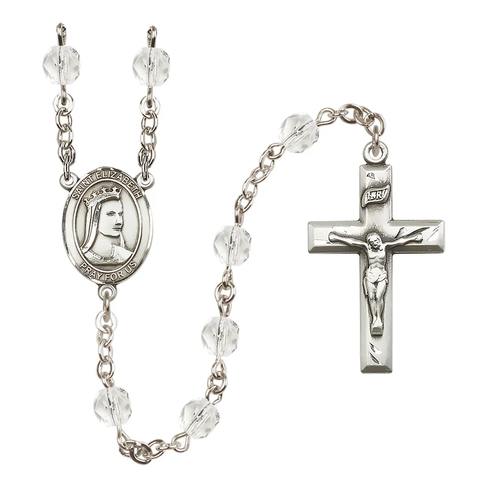 St. Elizabeth of Hungary Crystal Birthstone Rosary - Multiple Birthstones - Image 4